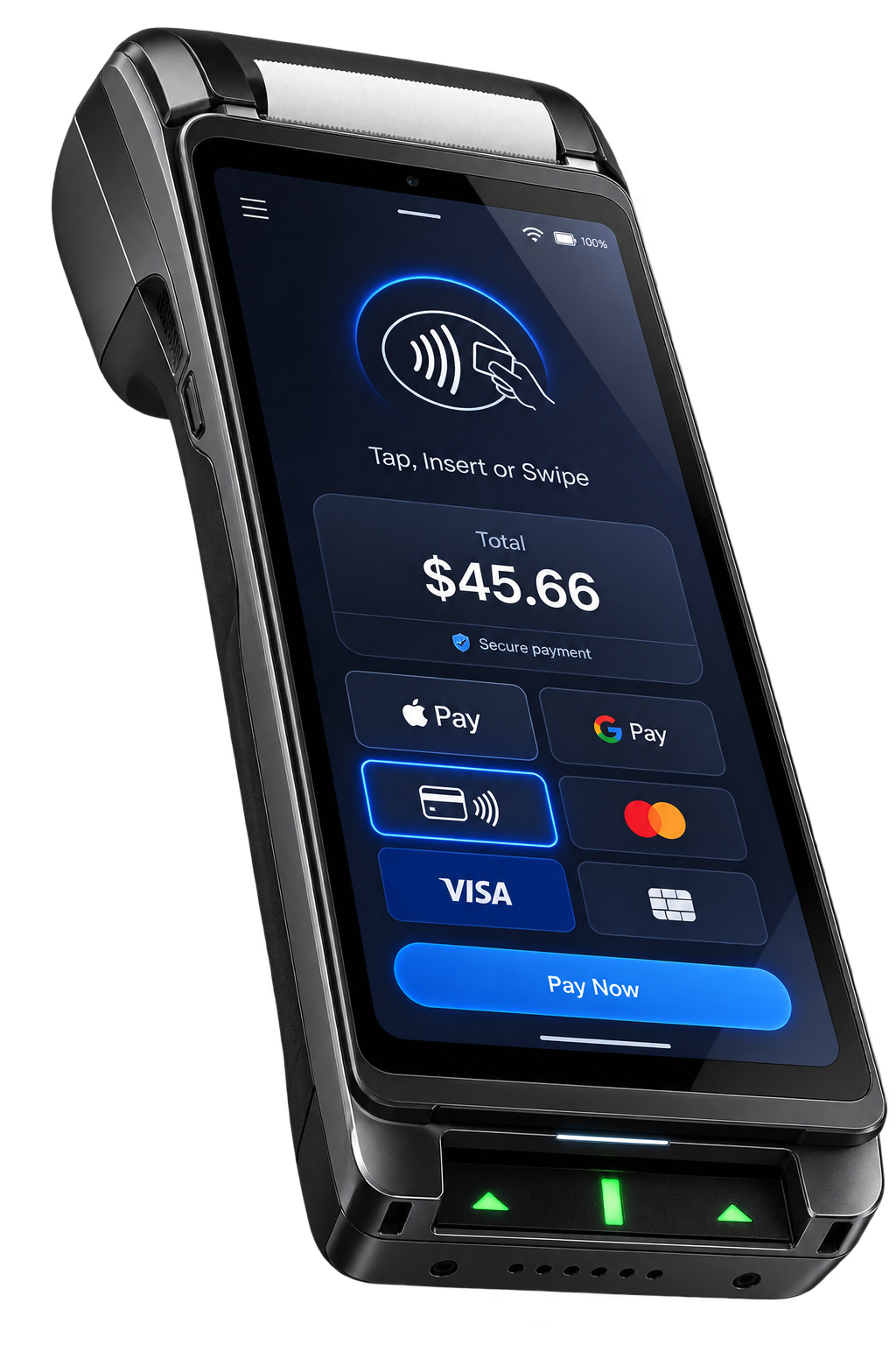 Compact payment reader