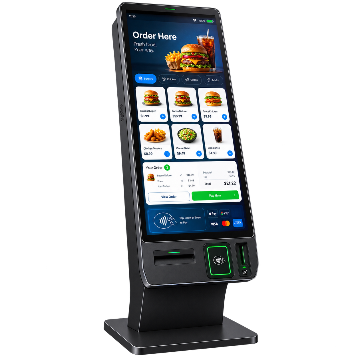 Kiosk style POS machine